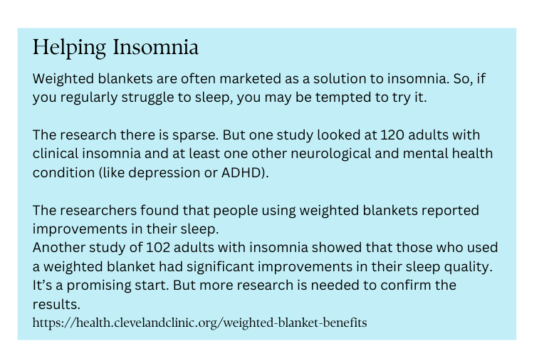 manfaat dari weighted blanket untuk tidur 