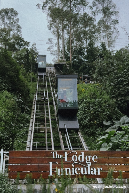 wahana funicular di the lodge maribaya