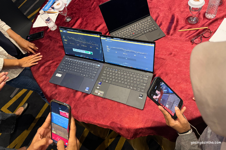 membandingkan laptop asus expertbook ultra dengan laptop lain di kelasnya 